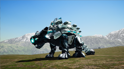 恐龙岛机械甲龙-植食防御型恐龙